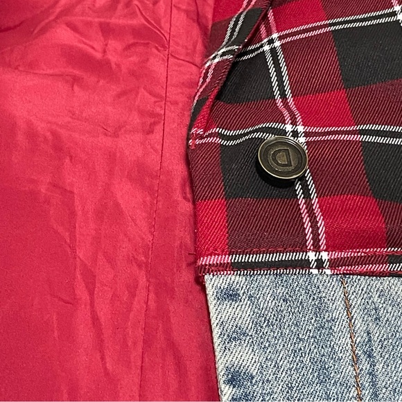 Desigual Red and Black Plaid Blazer - Picture 8 of 11